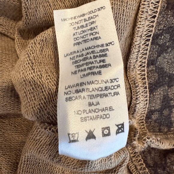 NEW! Sundry Teddy Striped Floral Hoodie Brown w/Pink Arm Stripes Size Small (1) - Picture 6 of 13